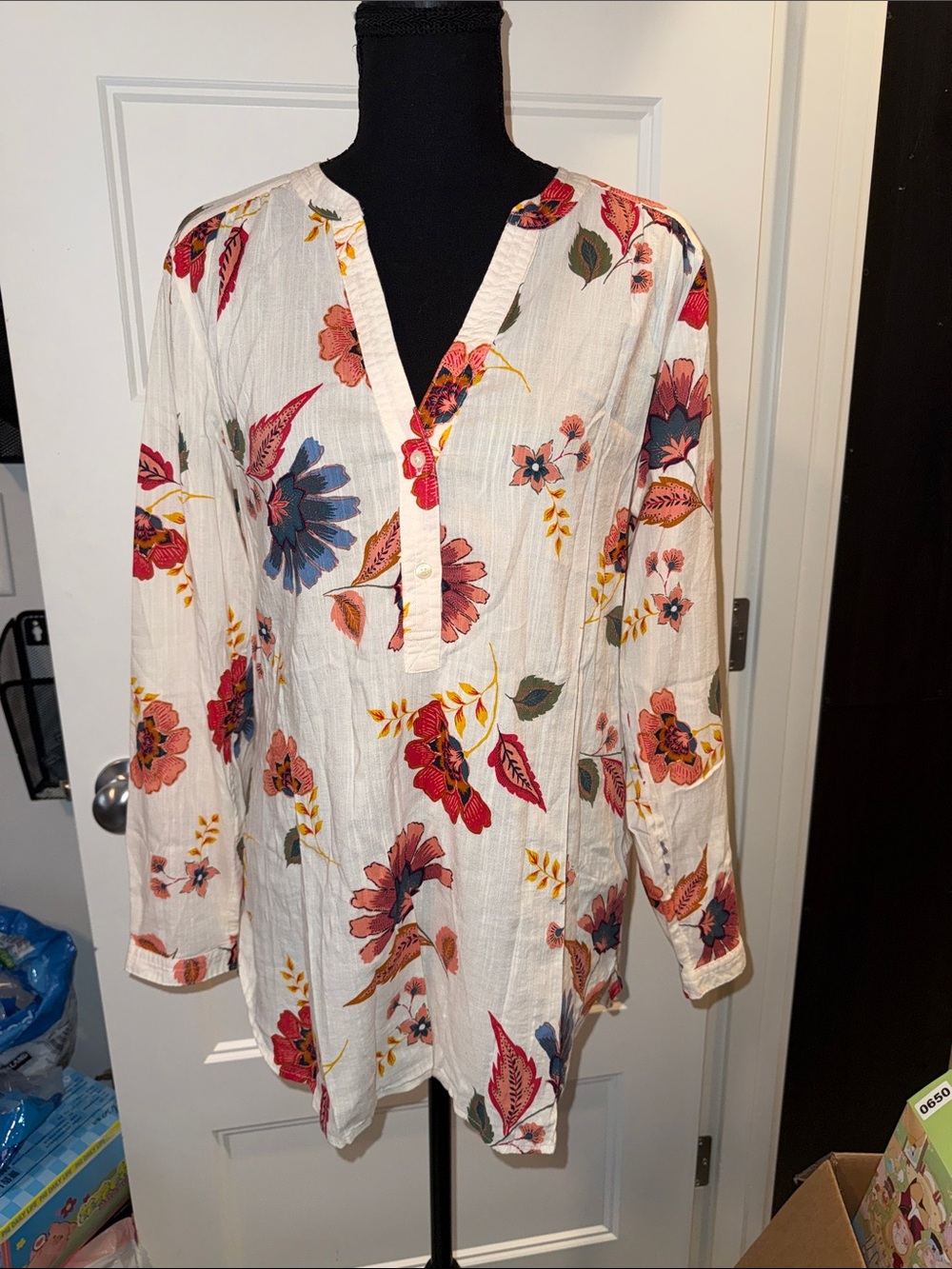 Old Navy Cotton / Viscose Boho Blouse S